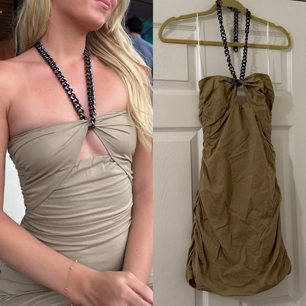 H&M Chain Strap Halter Dress